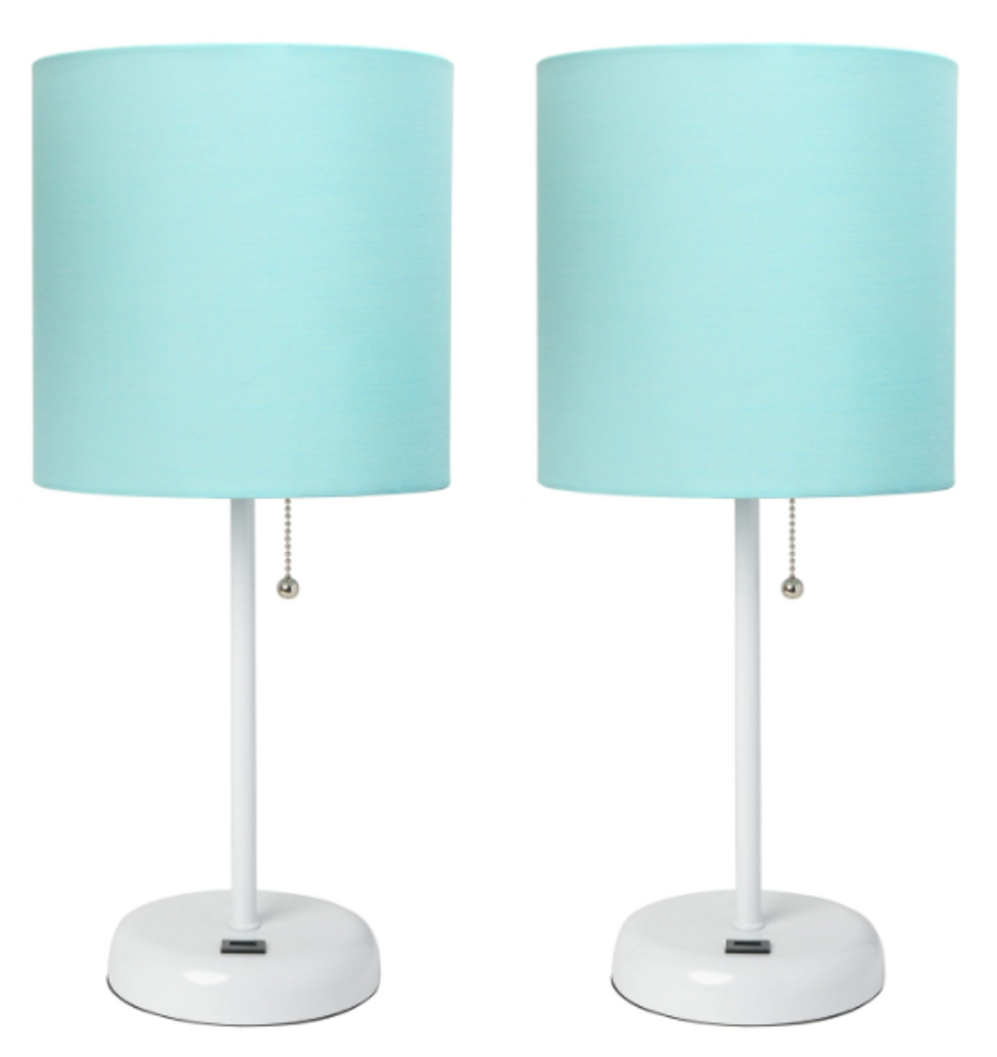 LimeLights Stick Lamp with USB Charging Port, 2-Pack Set