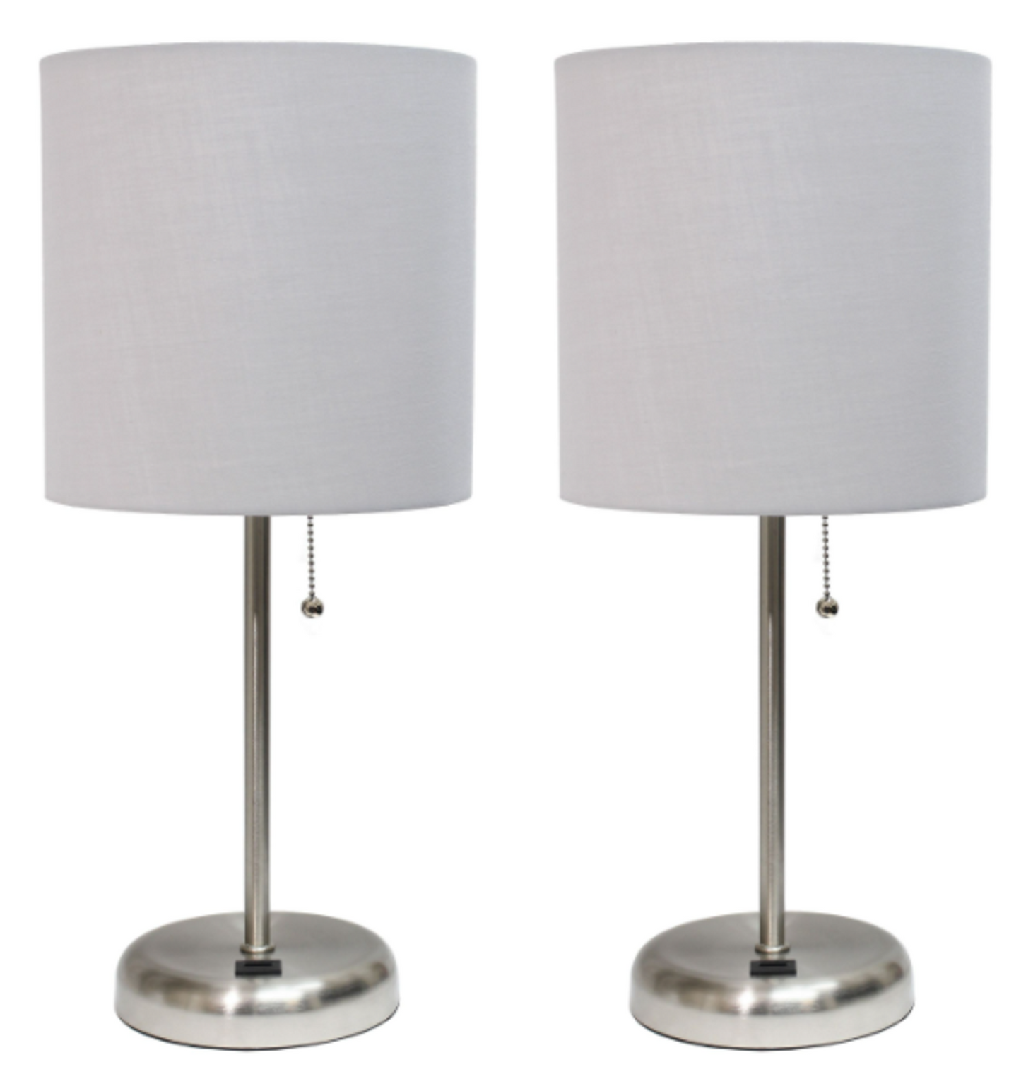 LimeLights Stick Lamp with USB Charging Port, 2-Pack Set