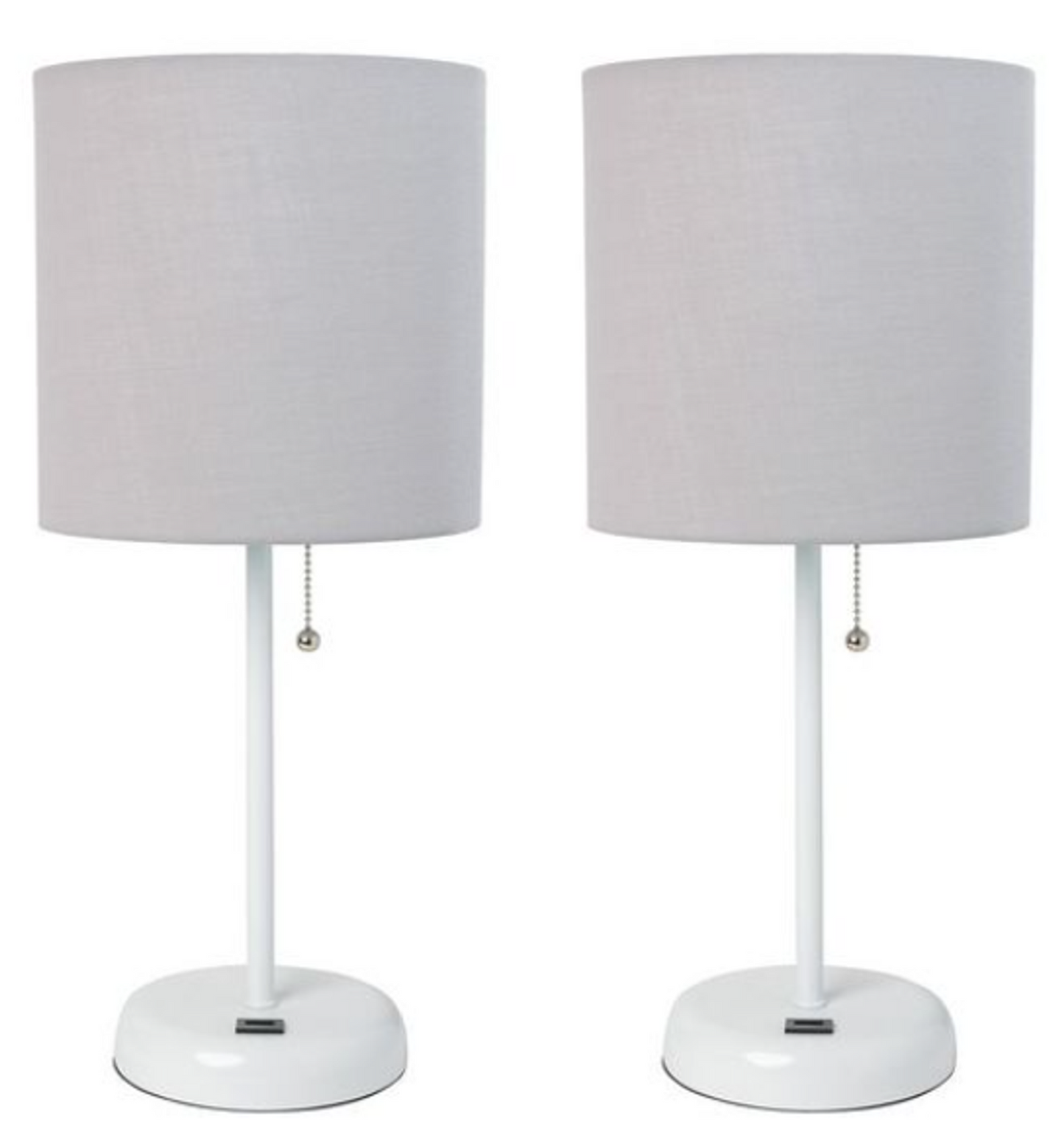 LimeLights Stick Lamp with USB Charging Port, 2-Pack Set