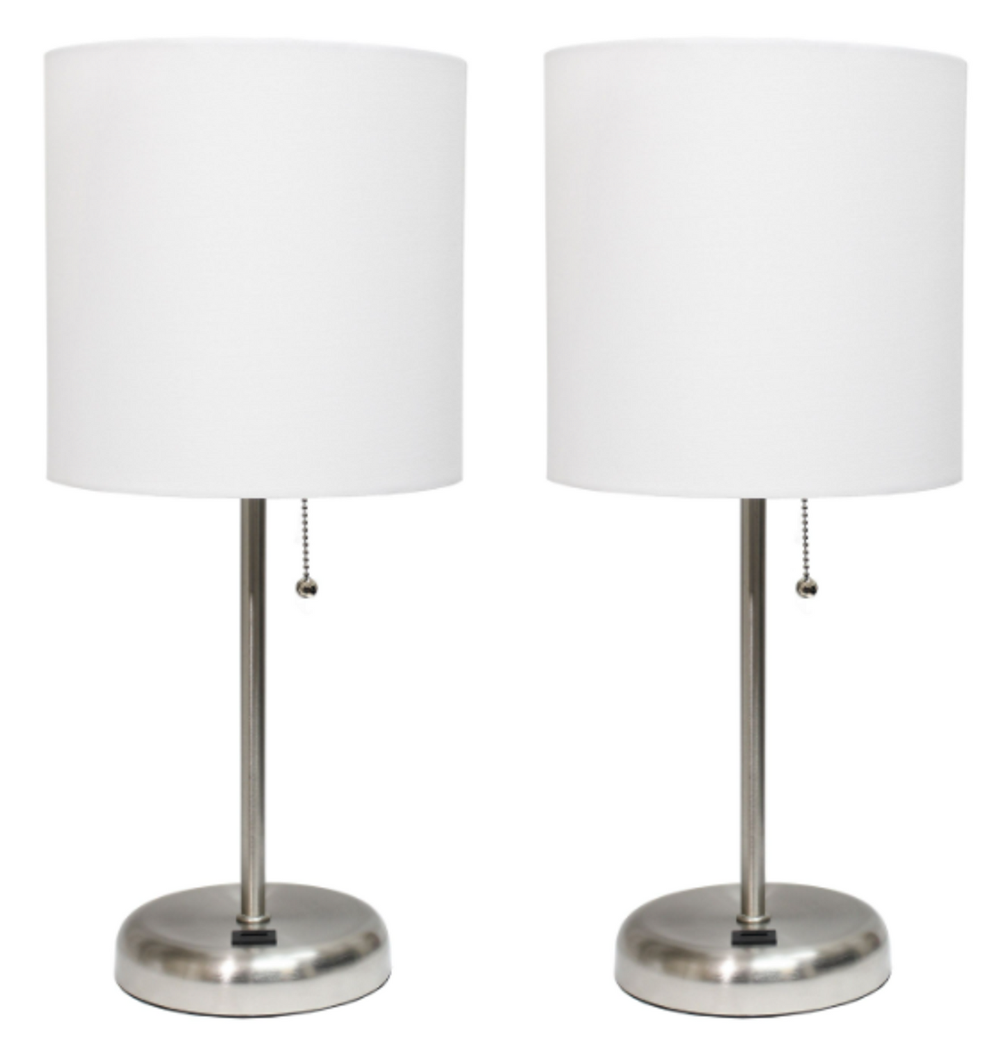 LimeLights Stick Lamp with USB Charging Port, 2-Pack Set