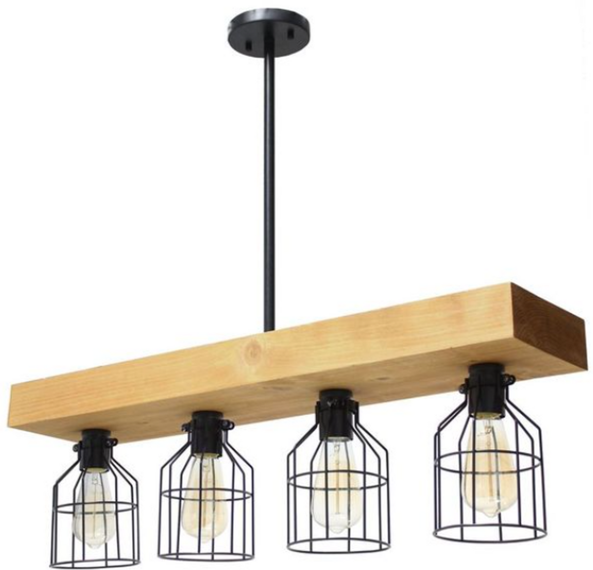 Lalia Home 4-Light Farmhouse Beam Pendant