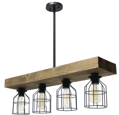 Lalia Home 4-Light Farmhouse Beam Pendant