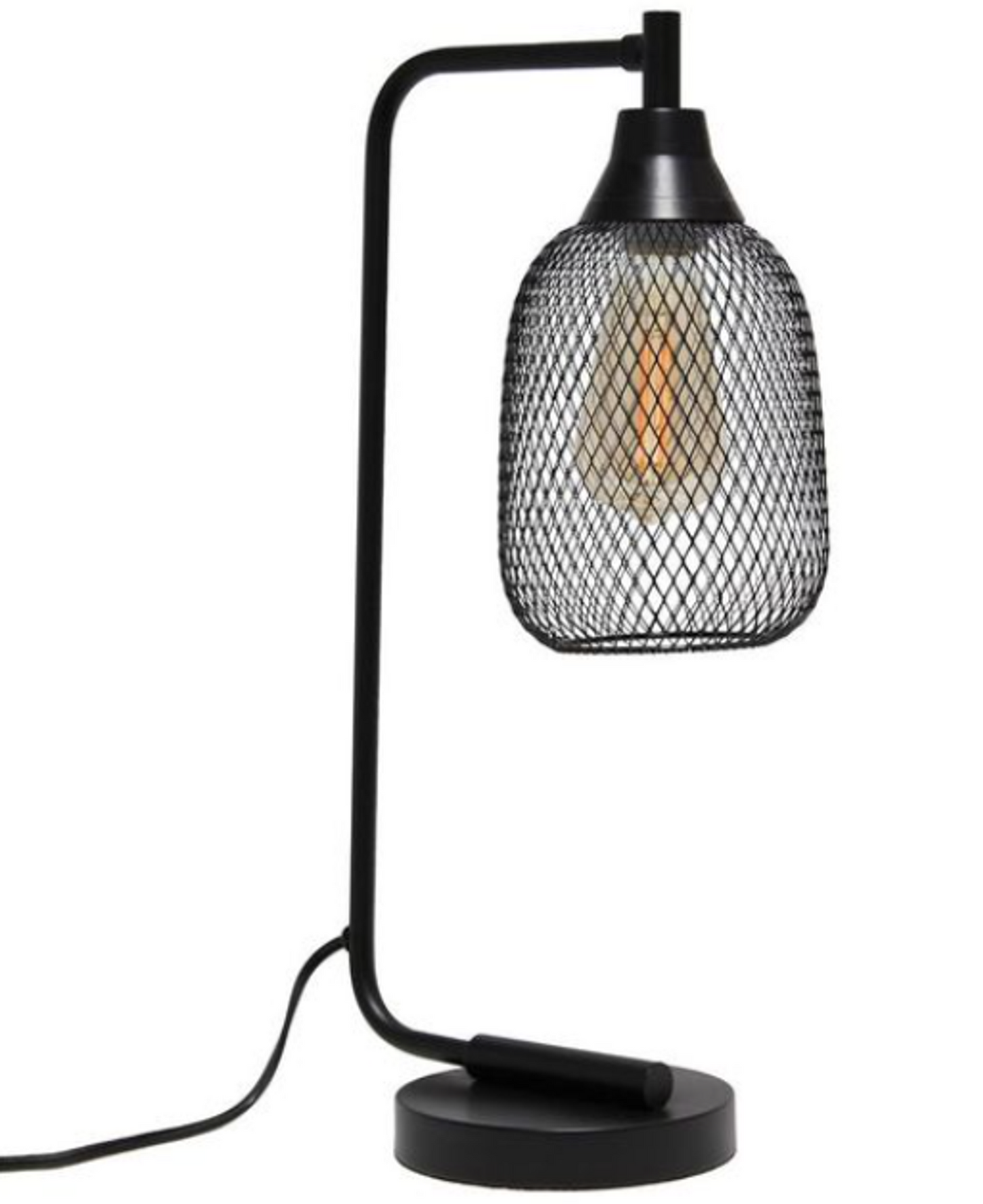 Lalia Home Industrial Mesh Desk Lamp - Black