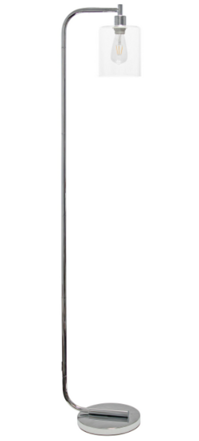 Simple Designs Antique Industrial Iron Lantern Floor Lamp