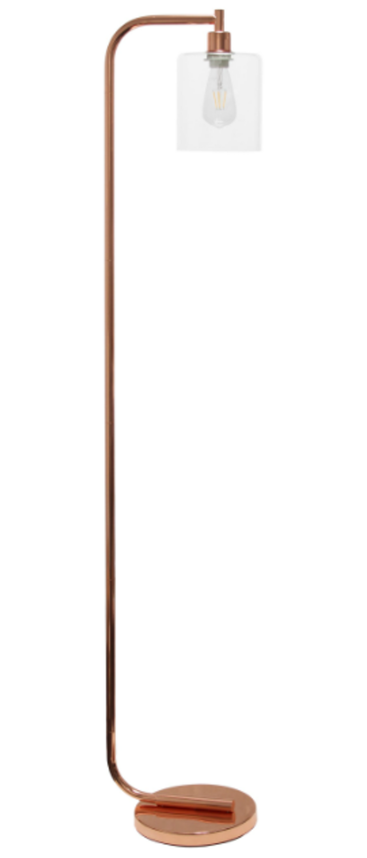 Simple Designs Antique Industrial Iron Lantern Floor Lamp