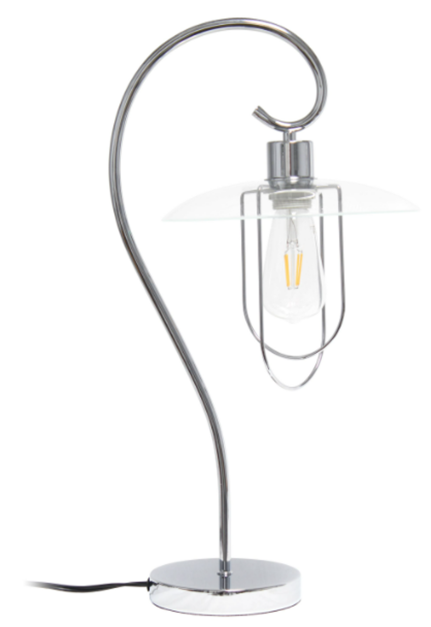 Lalia Home Modern Metal Scroll Table Lamp