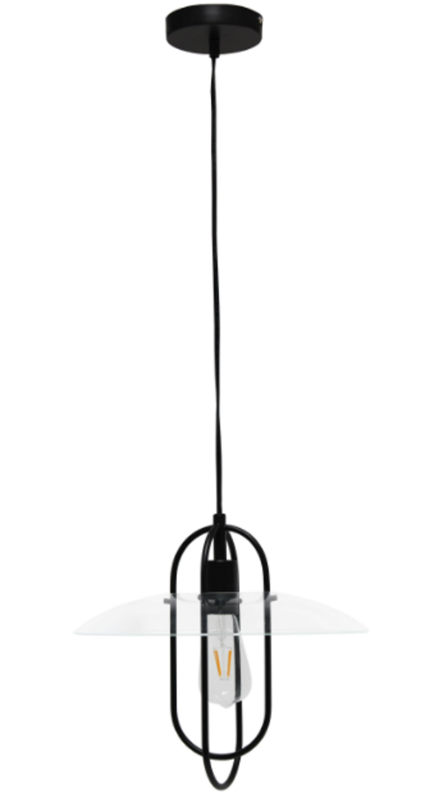 Lalia Home 1-Light Elongated Metal Pendant Light