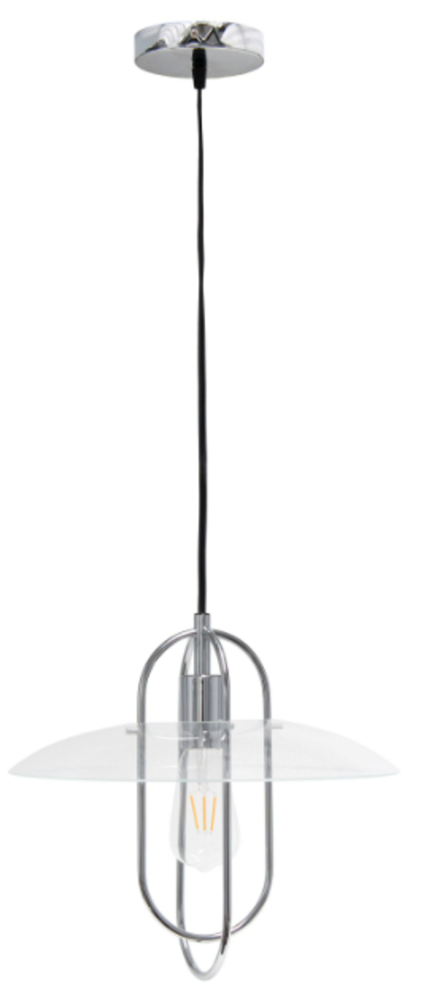 Lalia Home 1-Light Elongated Metal Pendant Light