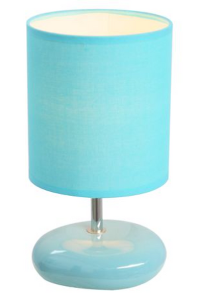 Simple Designs Stonies Small Stone Look Bedside Lamp