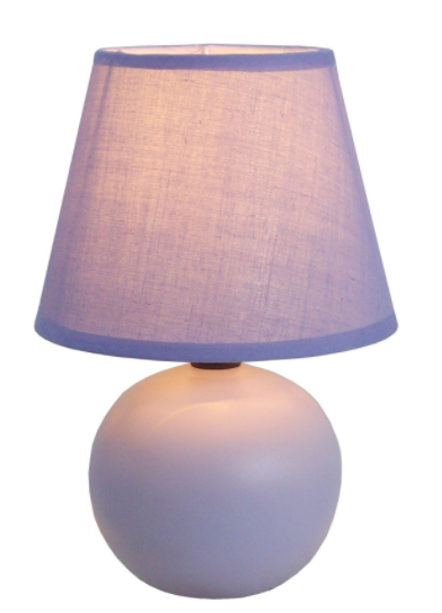Simple Designs Mini Ceramic Globe Table Lamp