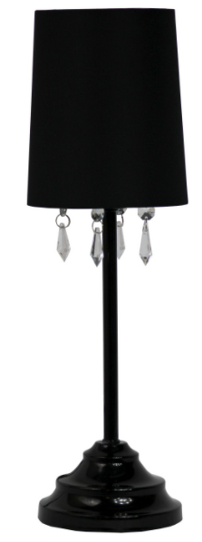 Simple Designs Table Lamp with Acrylic Beads