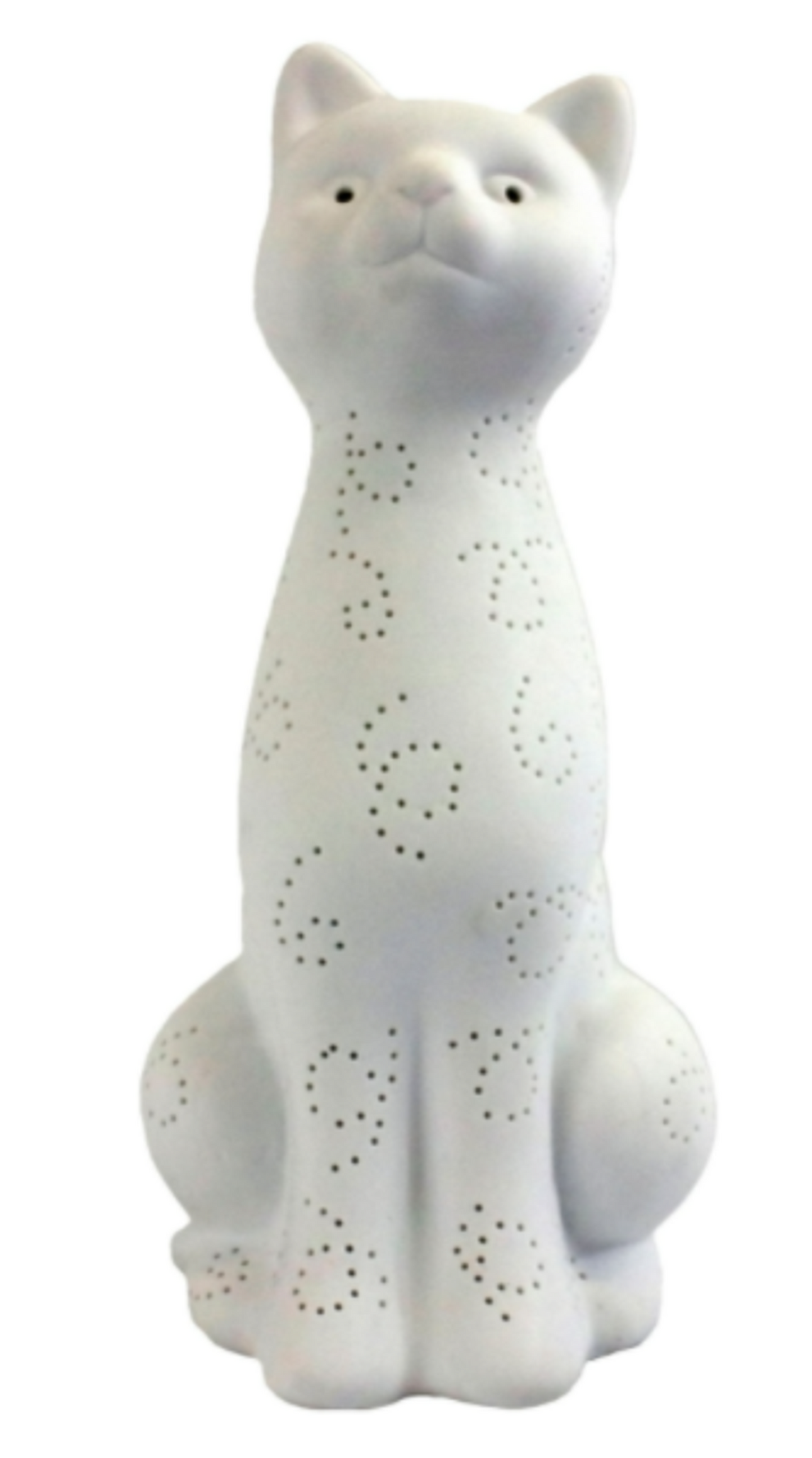Simple Designs Porcelain Kitty Cat Table Lamp