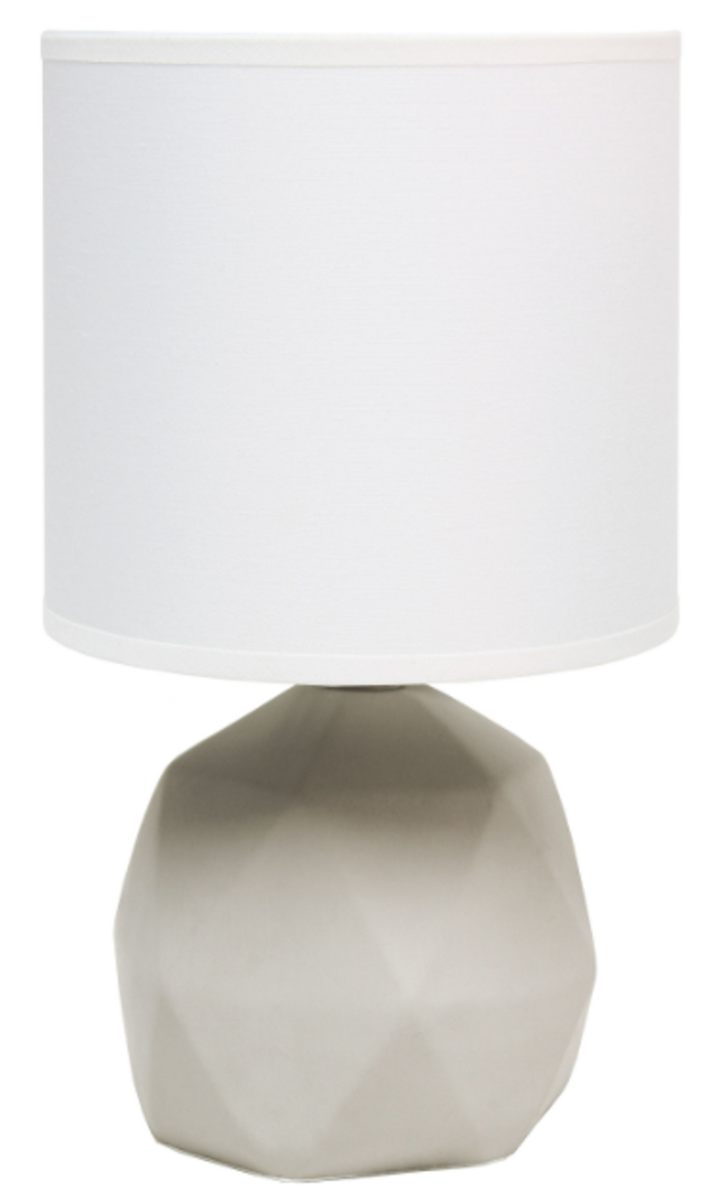 Simple Designs Geometric Concrete Table Lamp