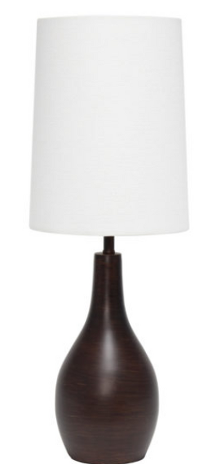 Simple Designs 1 Light Tear Drop Table Lamp - Restoration Bronze