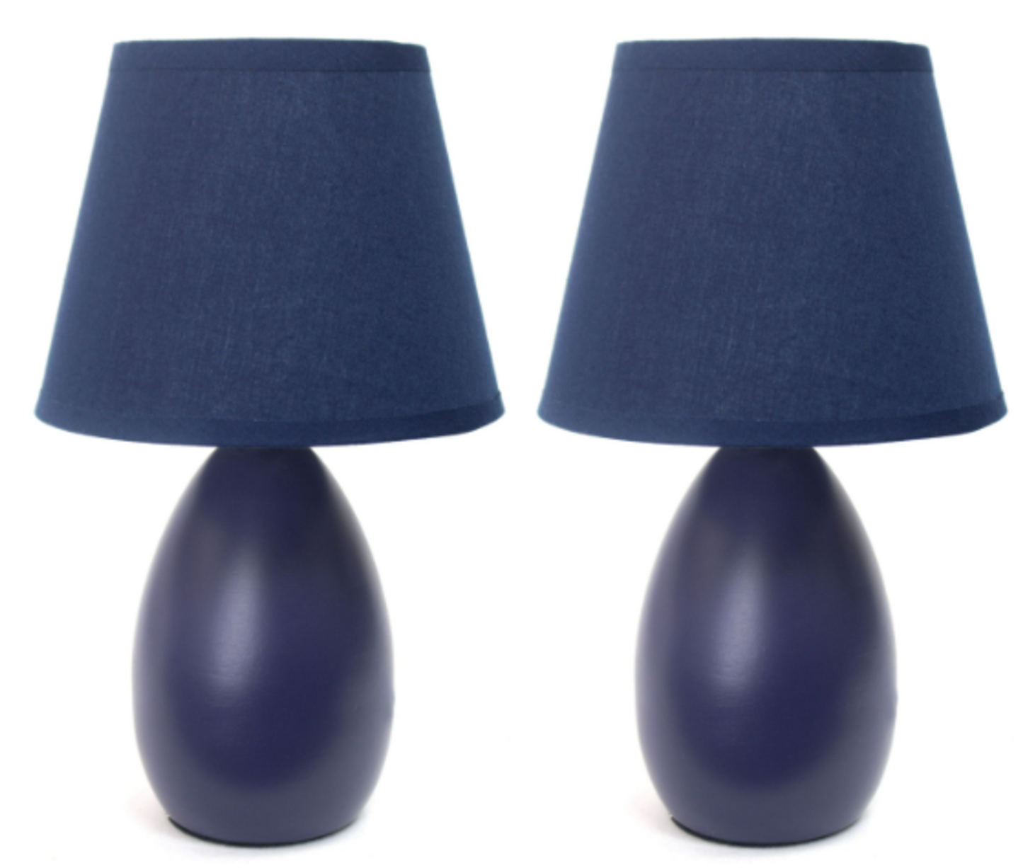 Simple Designs Mini Egg Oval Lamp 2 Pack