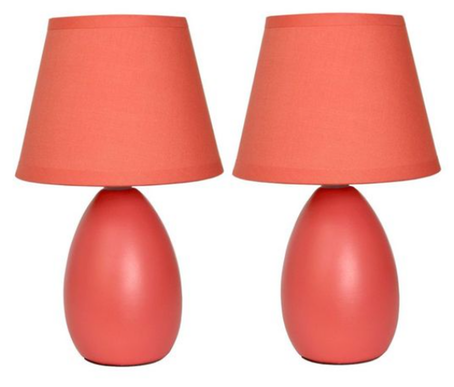 Simple Designs Mini Egg Oval Lamp 2 Pack