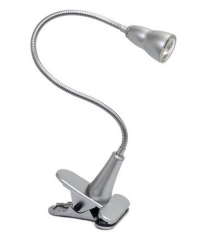 Simple Designs LED Gooseneck Clip Light Desk Lamp