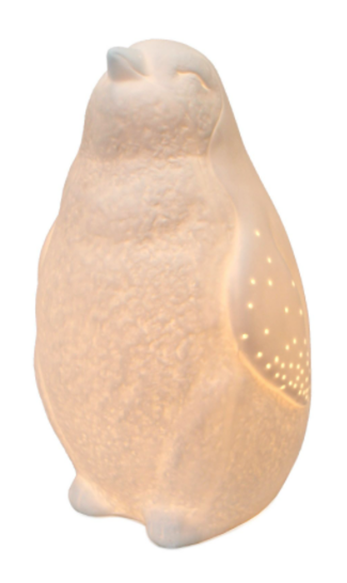 Simple Designs Porcelain Arctic Penguin Table Lamp
