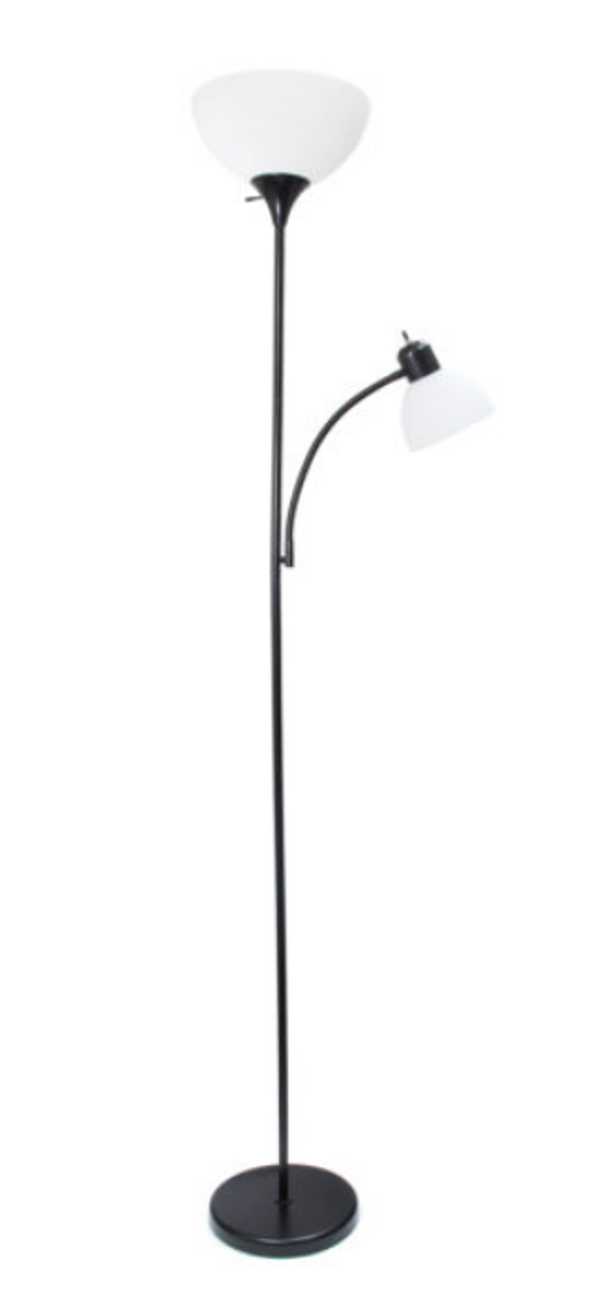 Simple Designs Floor Lamp with Reading Light