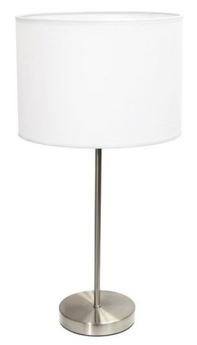 Brushed Nickel Stick Lamp