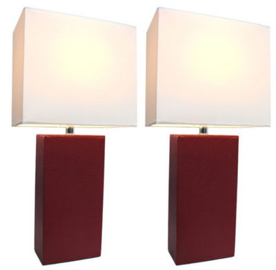 Leather Table Lamp