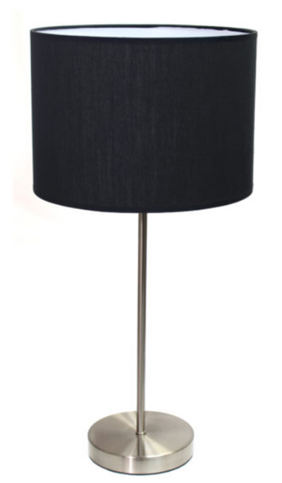 Brushed Nickel Stick Lamp