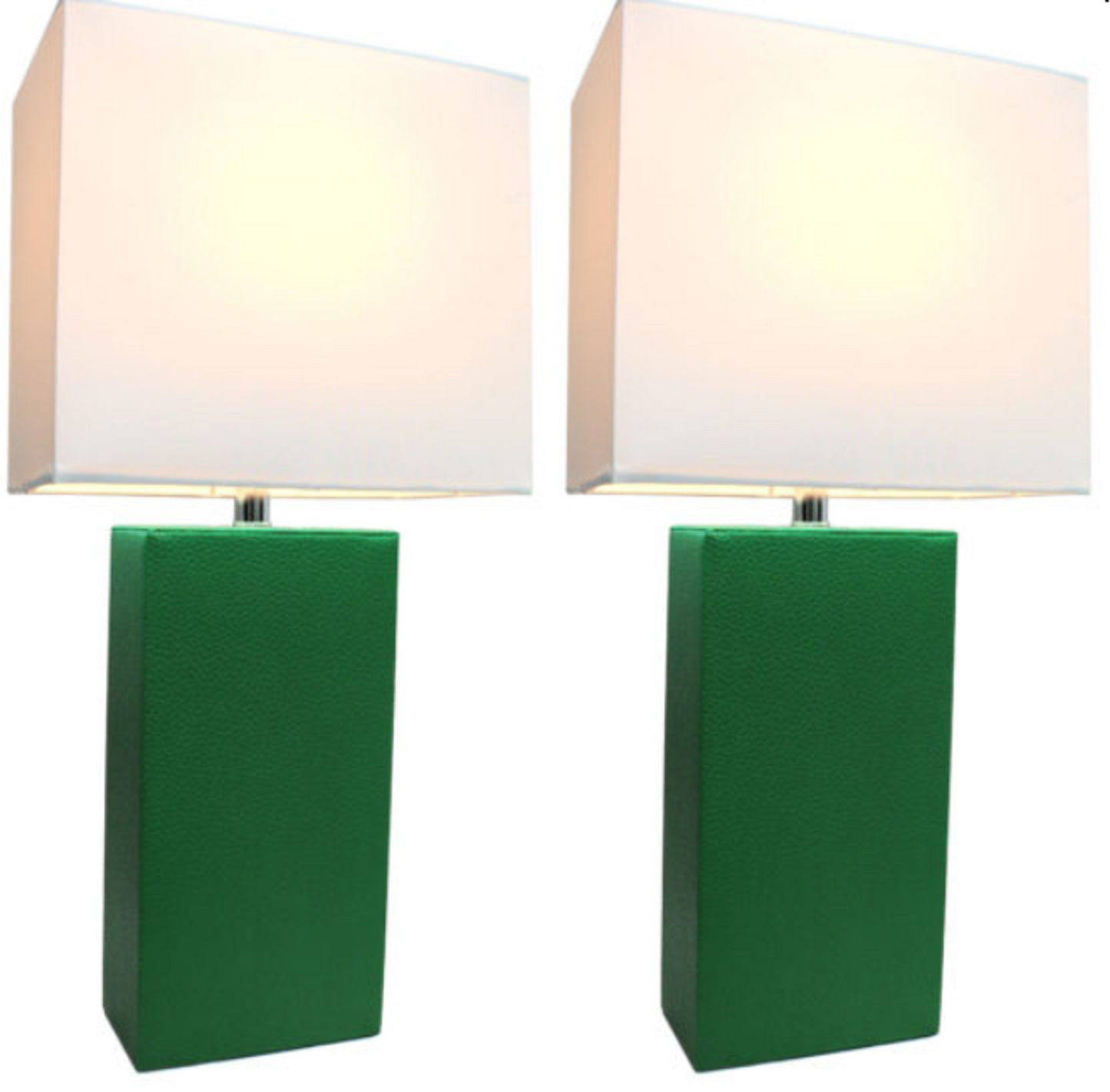 Leather Table Lamp