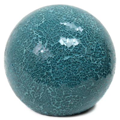 Simple Designs 1 Light Mosaic Stone Ball Table Lamp