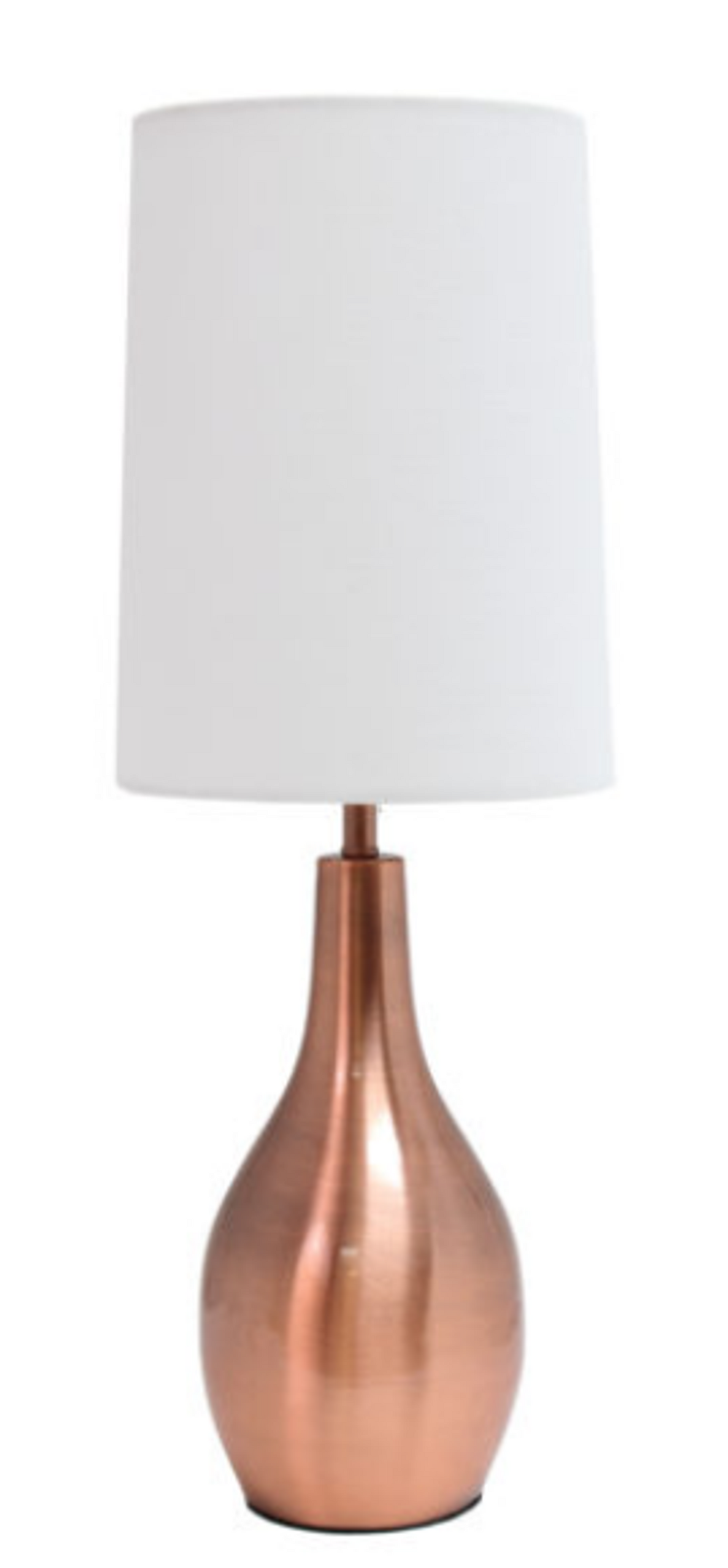Simple Designs 1 Light Tear Drop Table Lamp - Rose Gold