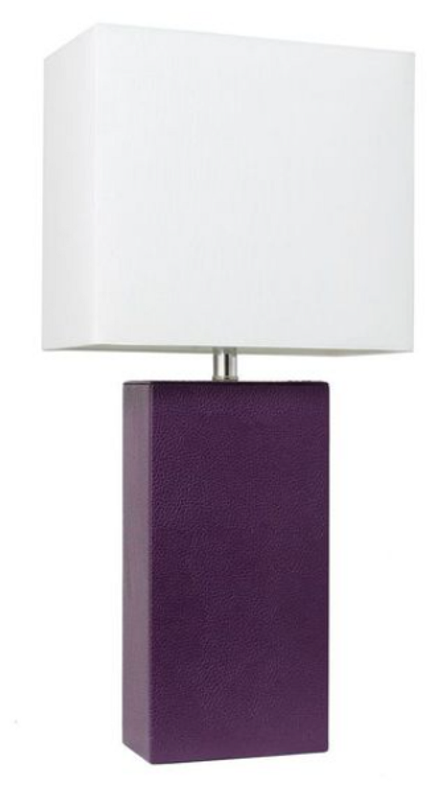 Elegant Designs Modern Leather Table Lamp