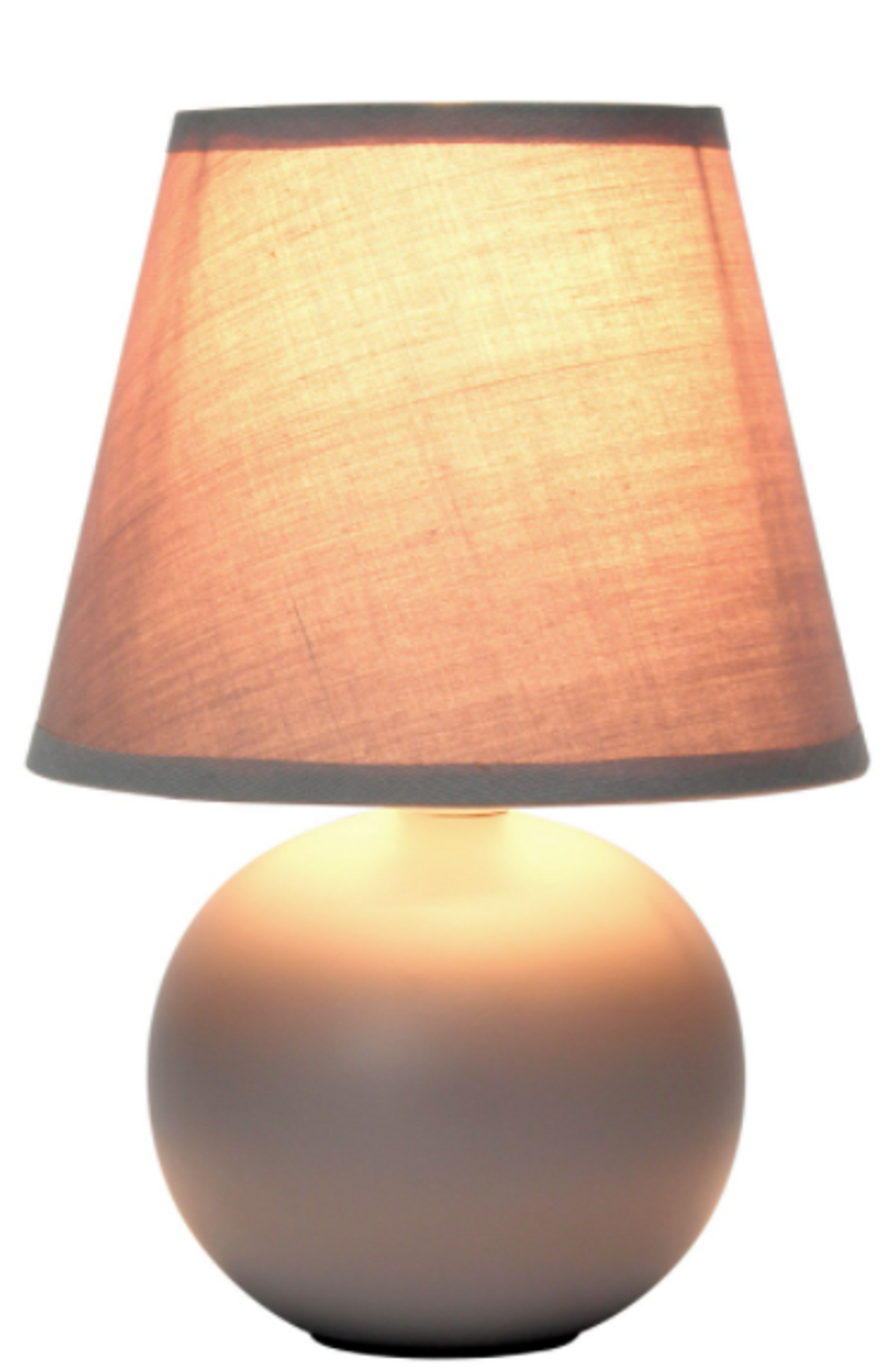 Simple Designs Mini Ceramic Globe Table Lamp - Blue & Gray