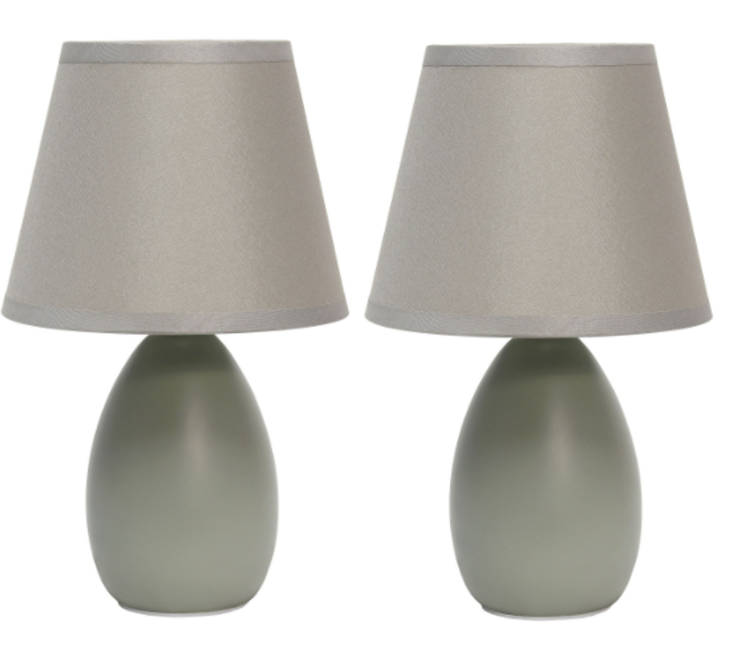Simple Designs Mini Egg Oval Lamp 2 Pack