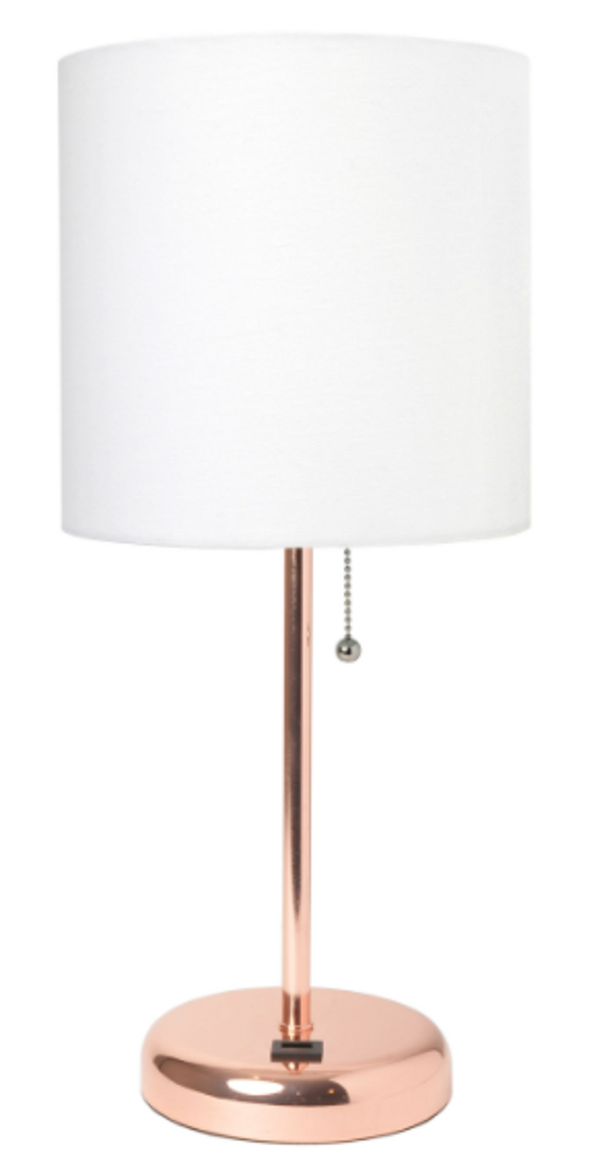 LimeLights Rose Gold Stick Lamp with USB Charging Port