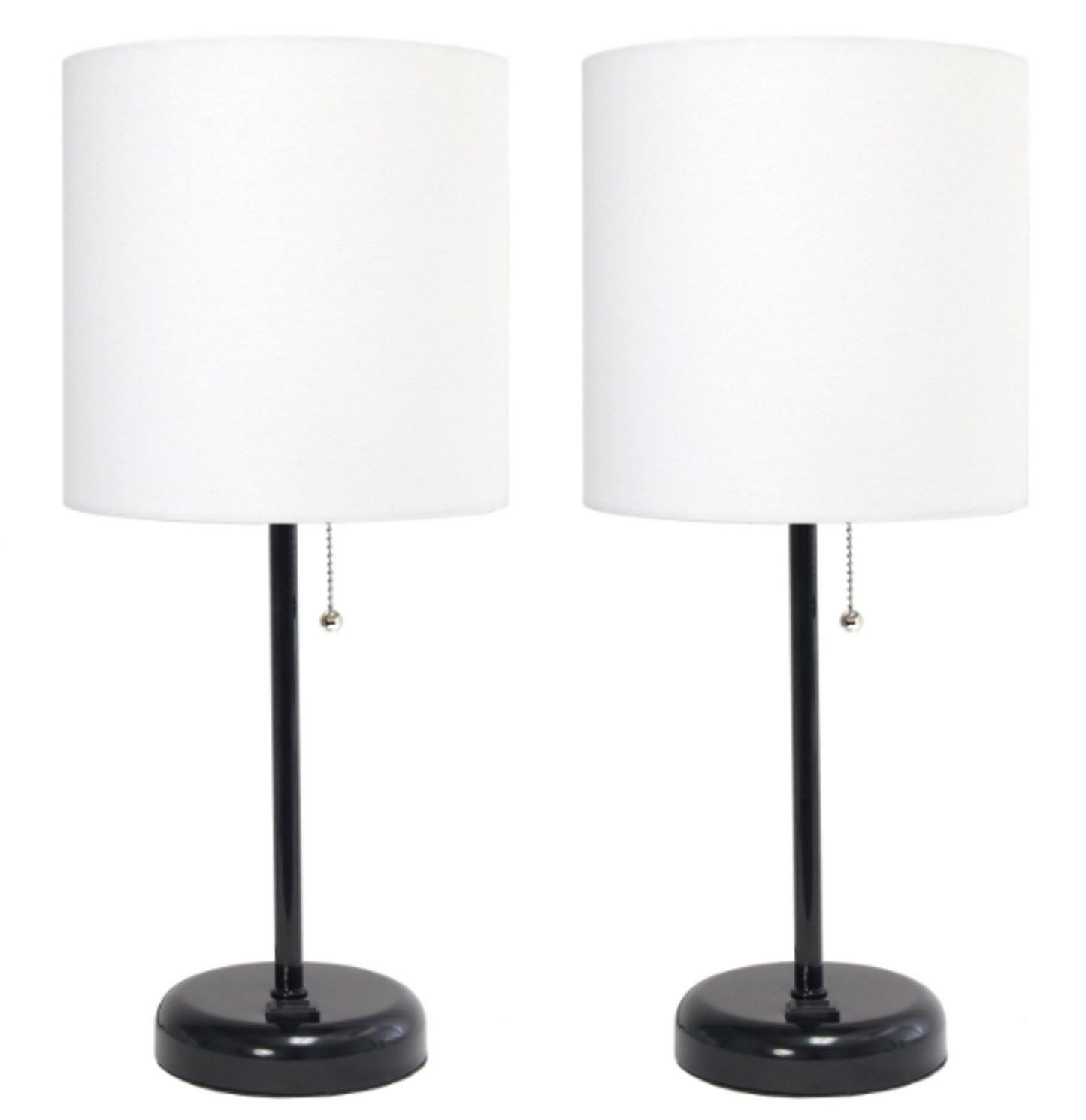 LimeLights 2 Pack Stick Lamp with Outlet
