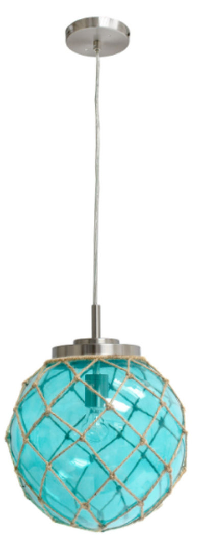 Elegant Designs Coastal Sea Glass Pendant Light