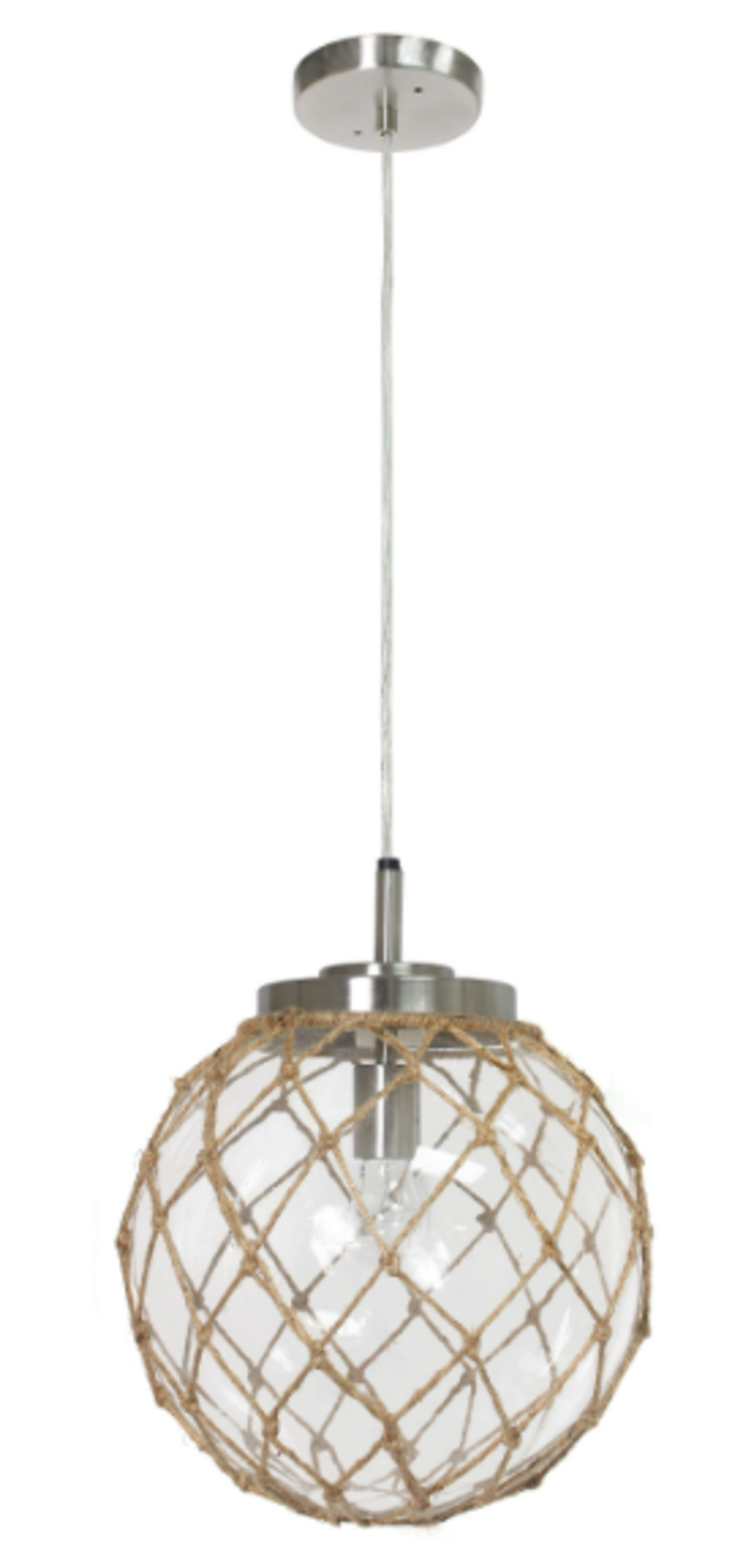 Elegant Designs Coastal Sea Glass Pendant Light