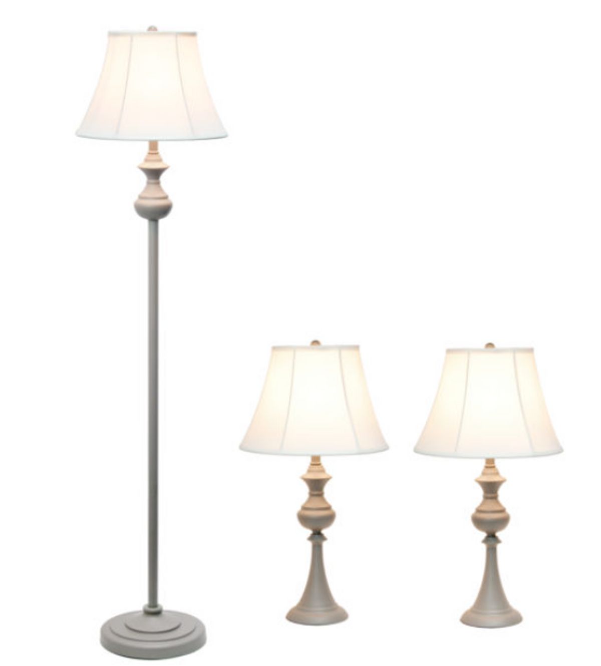 Elegant Designs Traditionally Crafted 3 Pack Lamp Set