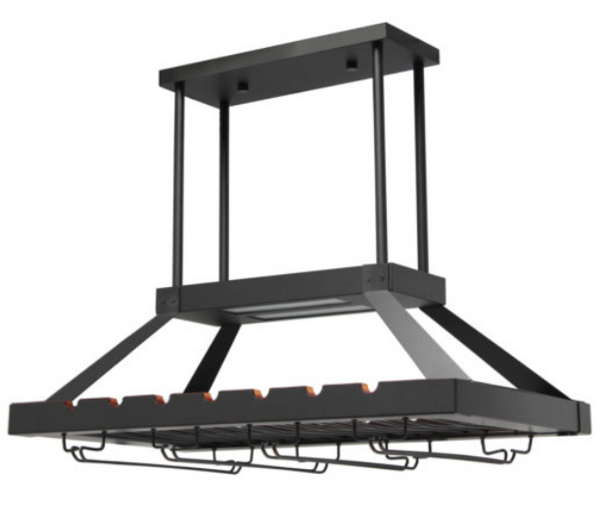 Elegant Designs 2 Light LED Overhead Wine Rack