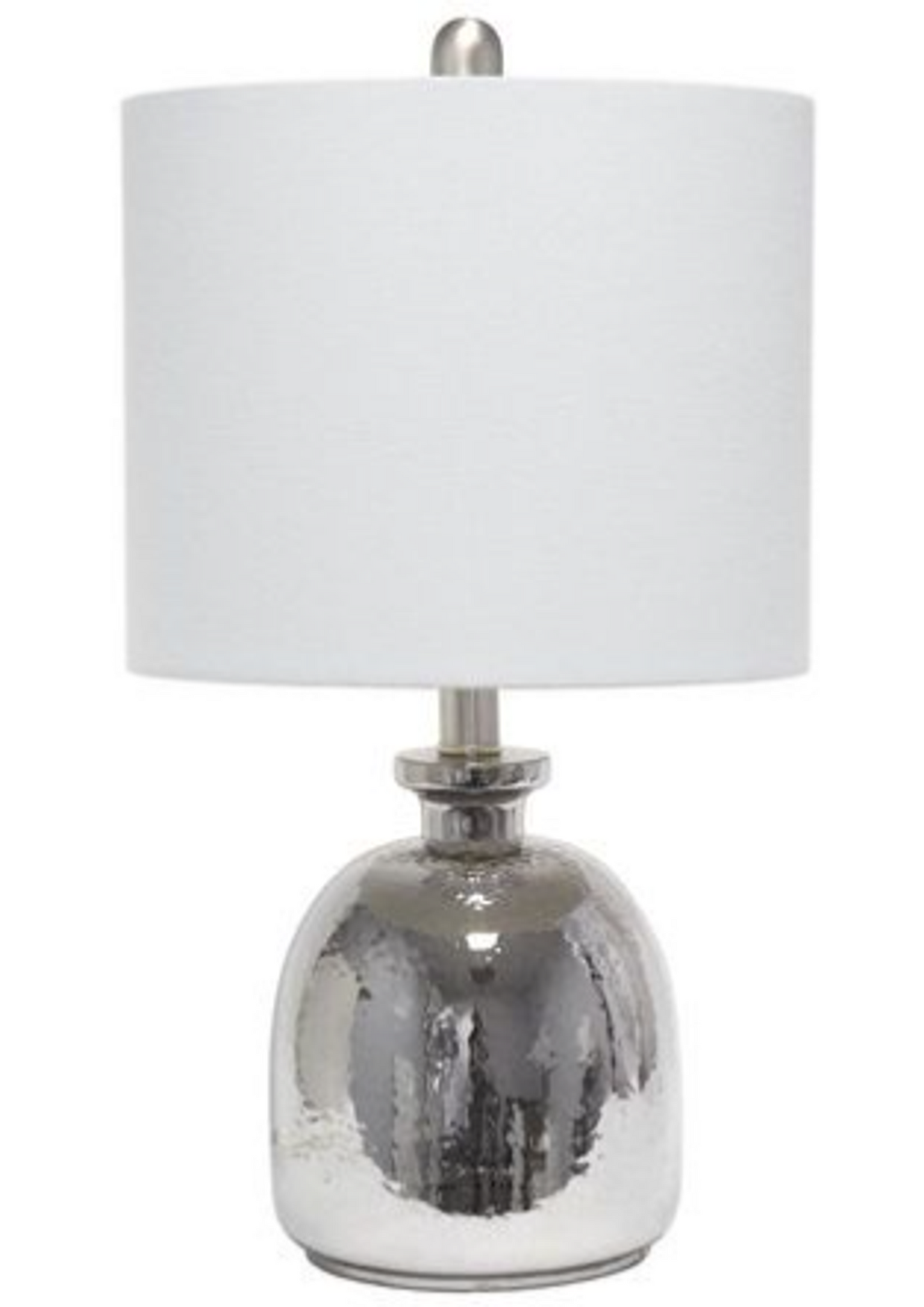 Lalia Home Hammered Glass Jar Table Lamp