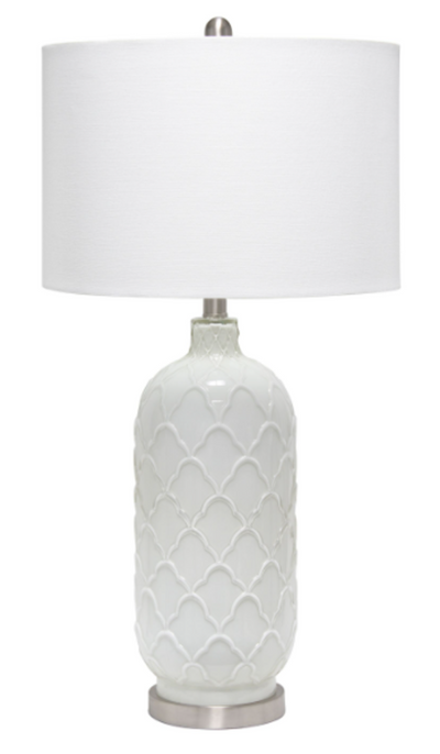 Lalia Home Argyle White Table Lamp