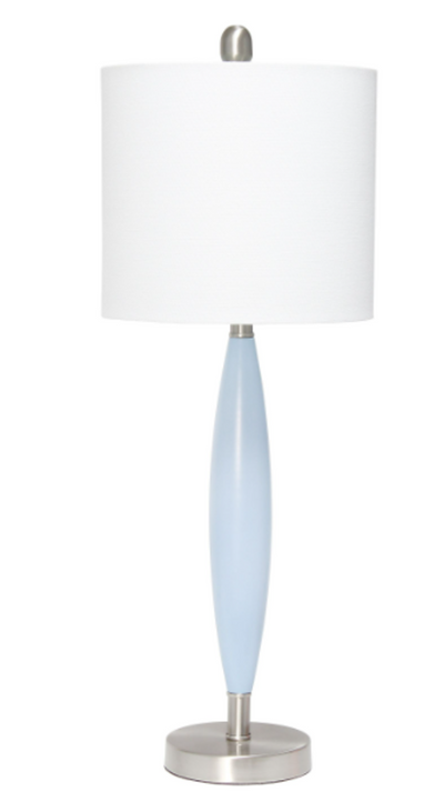 Lalia Home Stylus Table Lamp with White Fabric Shade