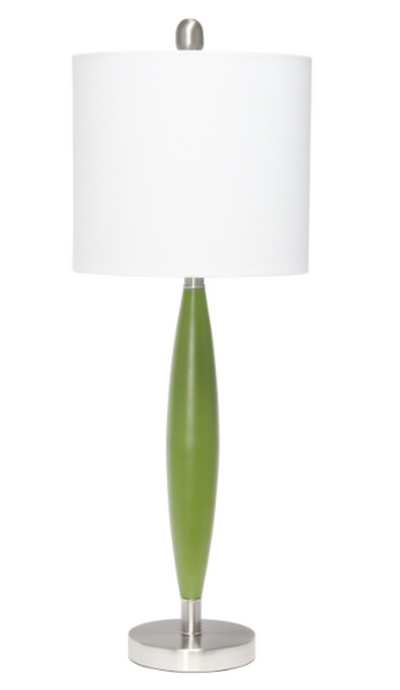 Lalia Home Stylus Table Lamp with White Fabric Shade