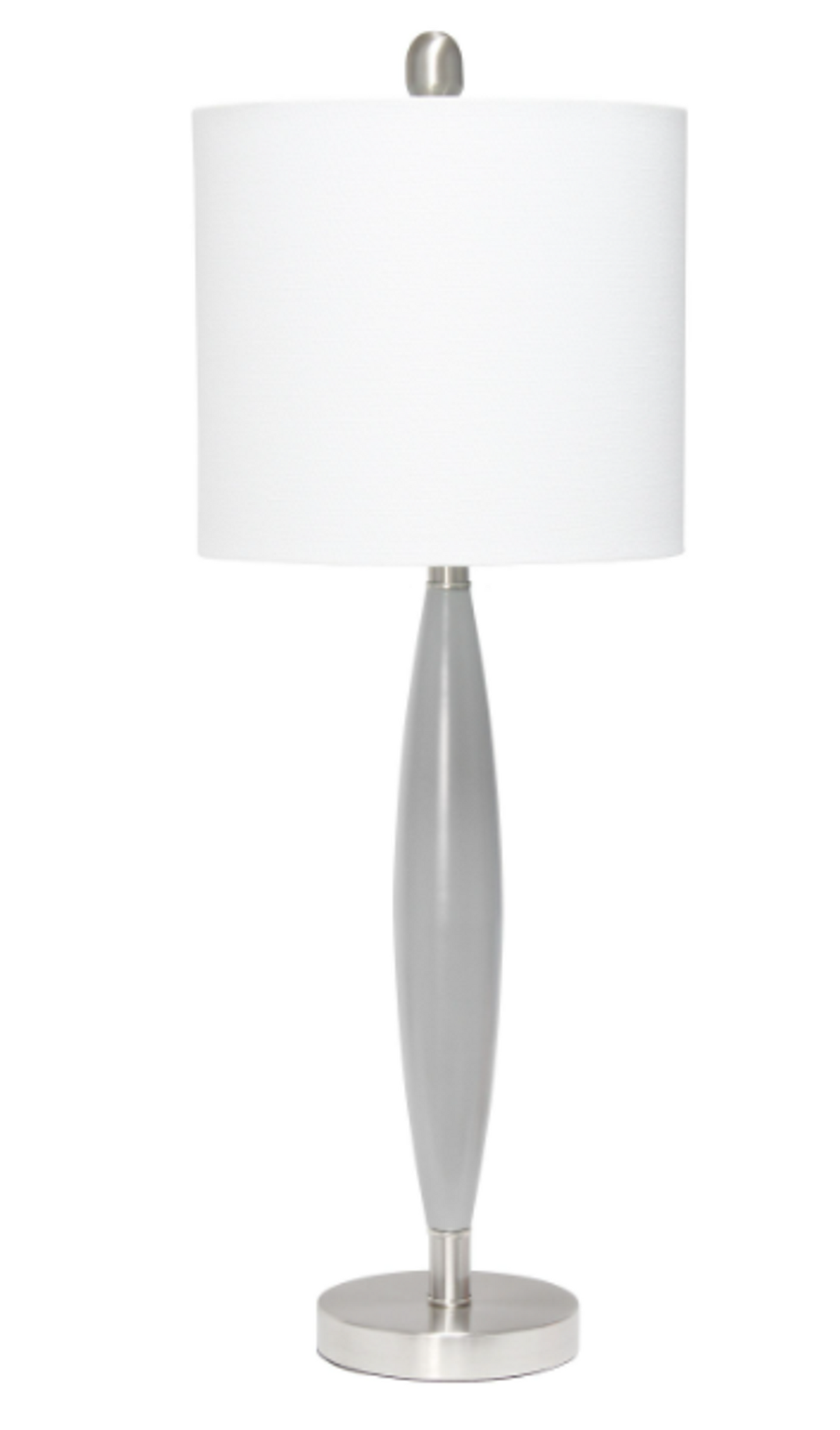Lalia Home Stylus Table Lamp with White Fabric Shade