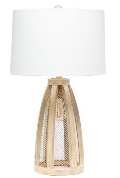 Lalia Home Wooded Arch Farmhouse Table Lamp