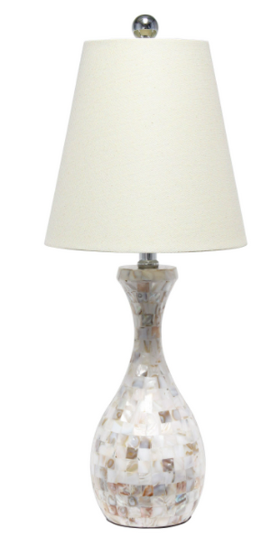 Lalia Home Malibu Mosaic Seashell Table Lamp