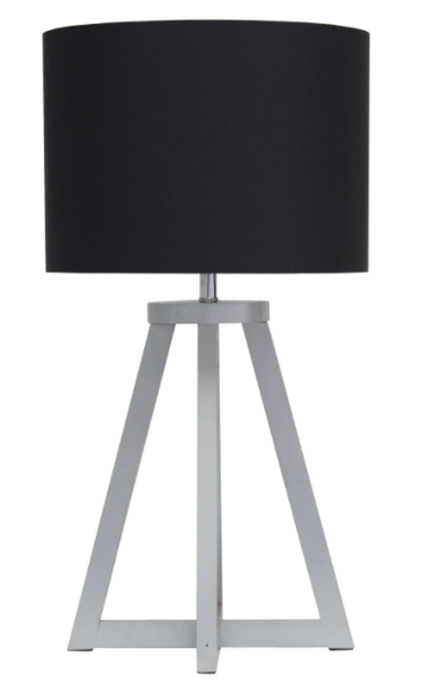 Simple Designs Triangular Wood Table Lamp