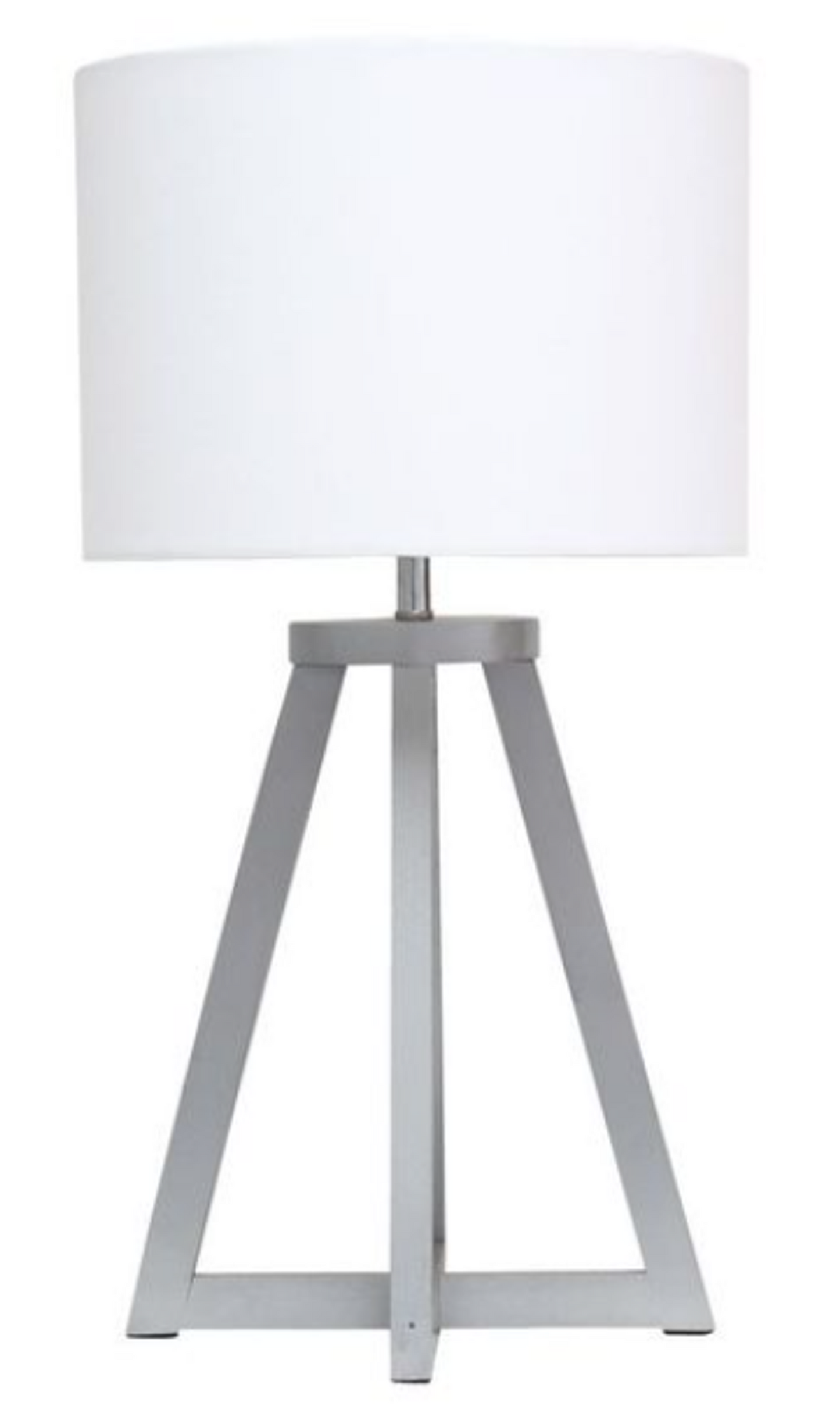 Simple Designs Triangular Wood Table Lamp