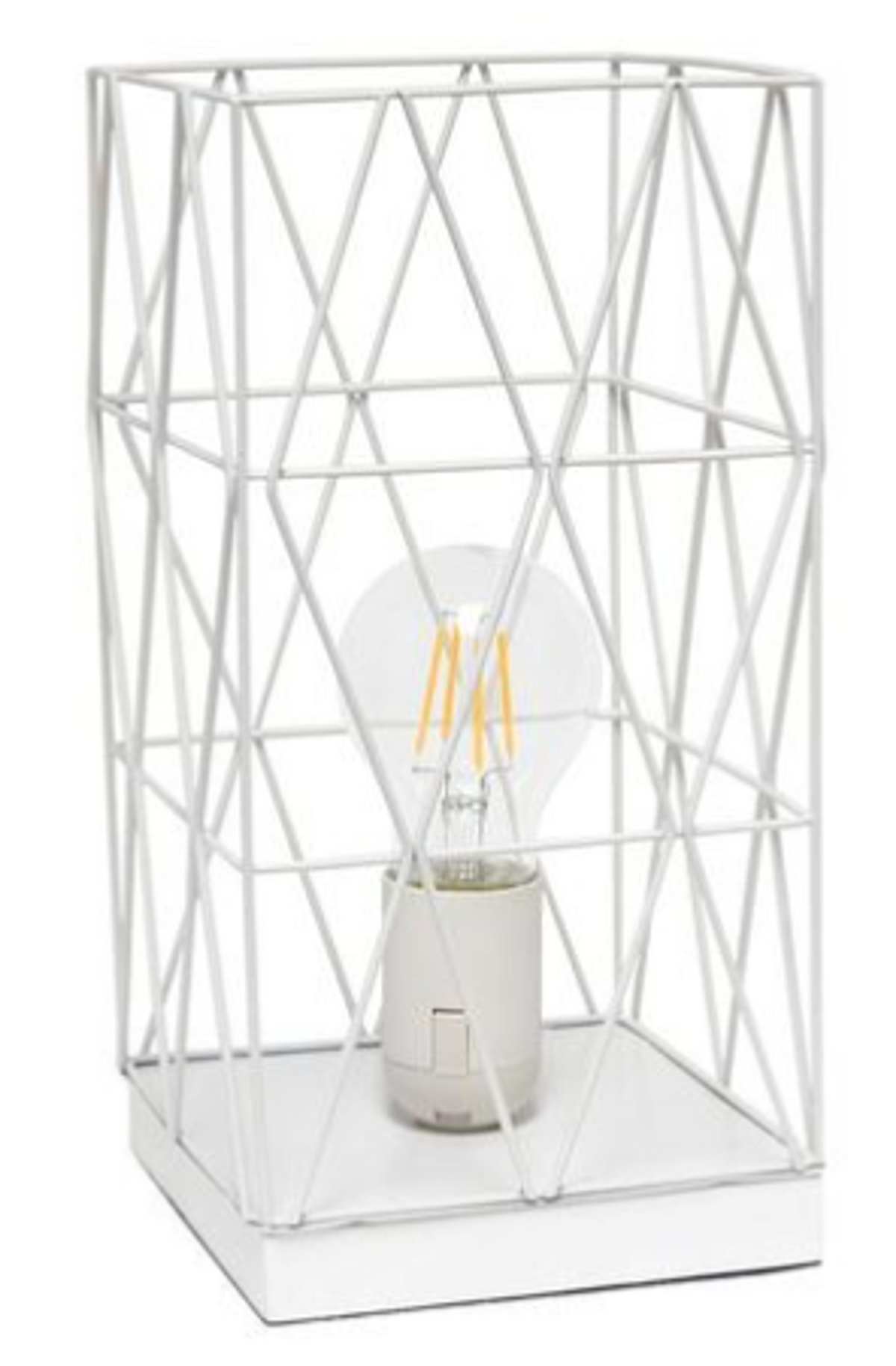 Simple Designs Wired Mesh Uplight Table Lamp