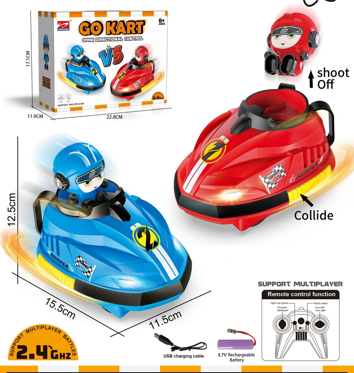 Remote Control Bumper Car Toy