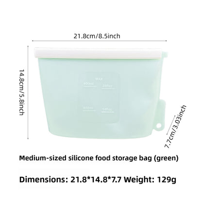 Food-grade vertical silicone fresh-keeping bag